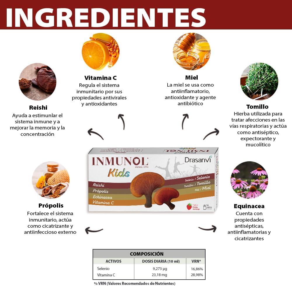 Thumbnail 3 de INMUNOL KIDS 14 viales 10 ml niño 🍓