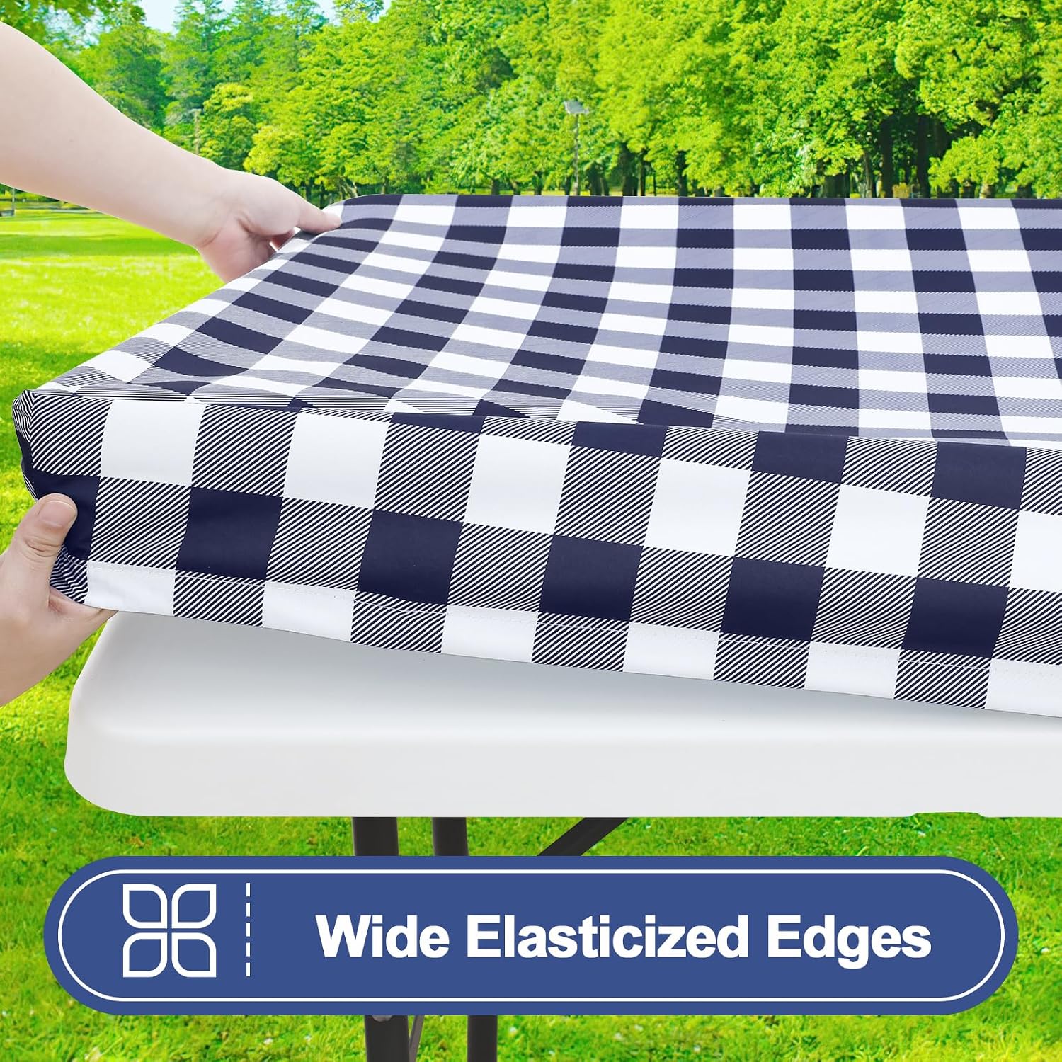 Detalle 2 de Smiry Picnic Tablecloths 30" x 96