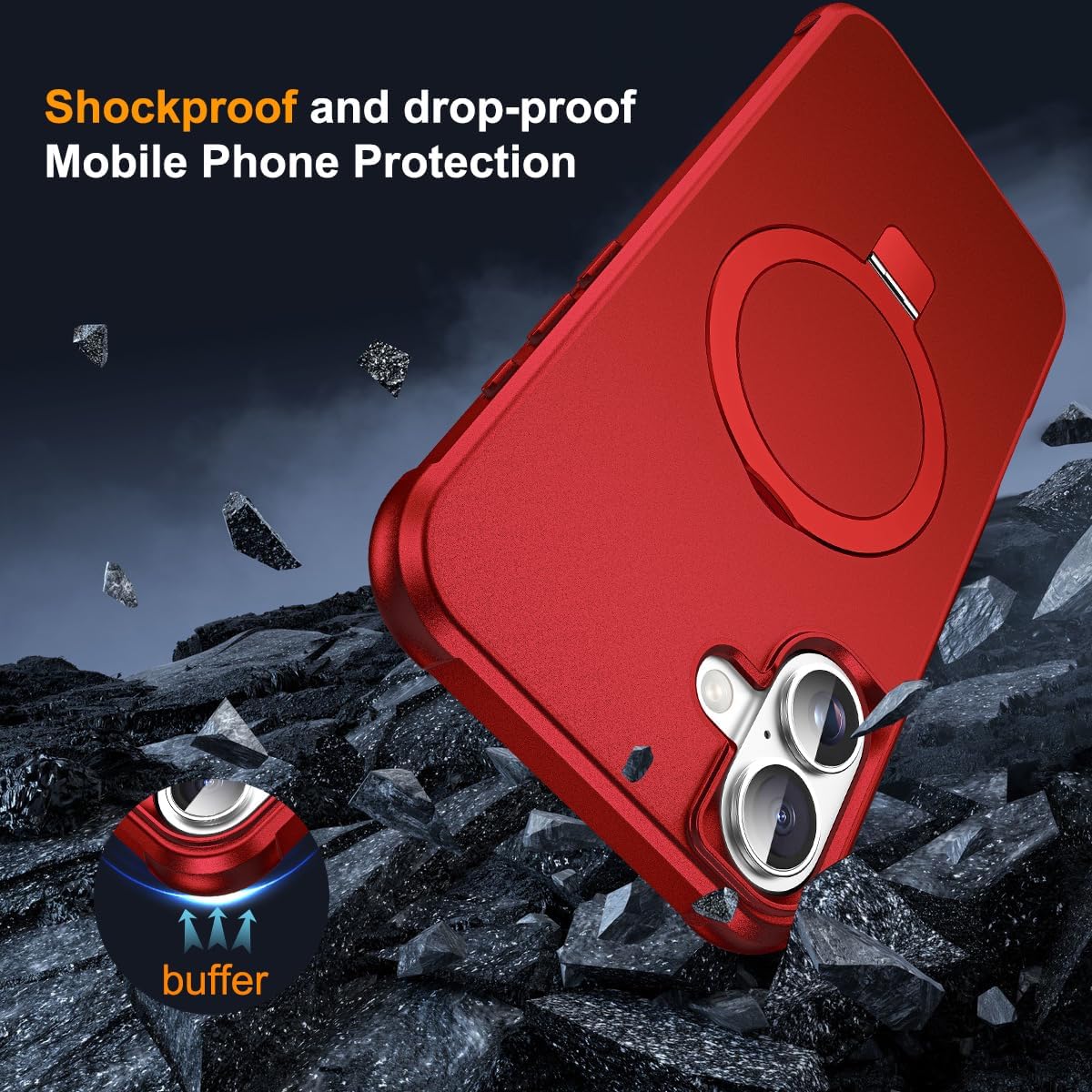 Thumbnail 6 de SKYLMW iPhone 16 Case 6.1" Magnetic Stand