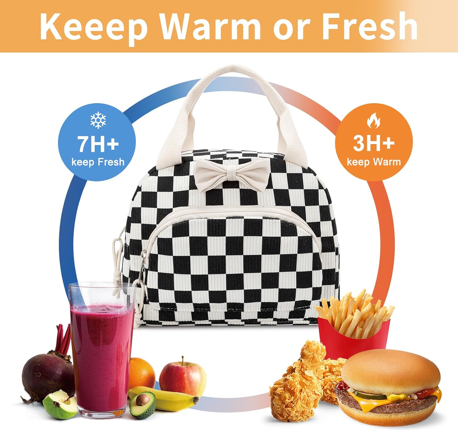 Detalle 2 de GASSDA Insulated Lunch Bag, Corduroy