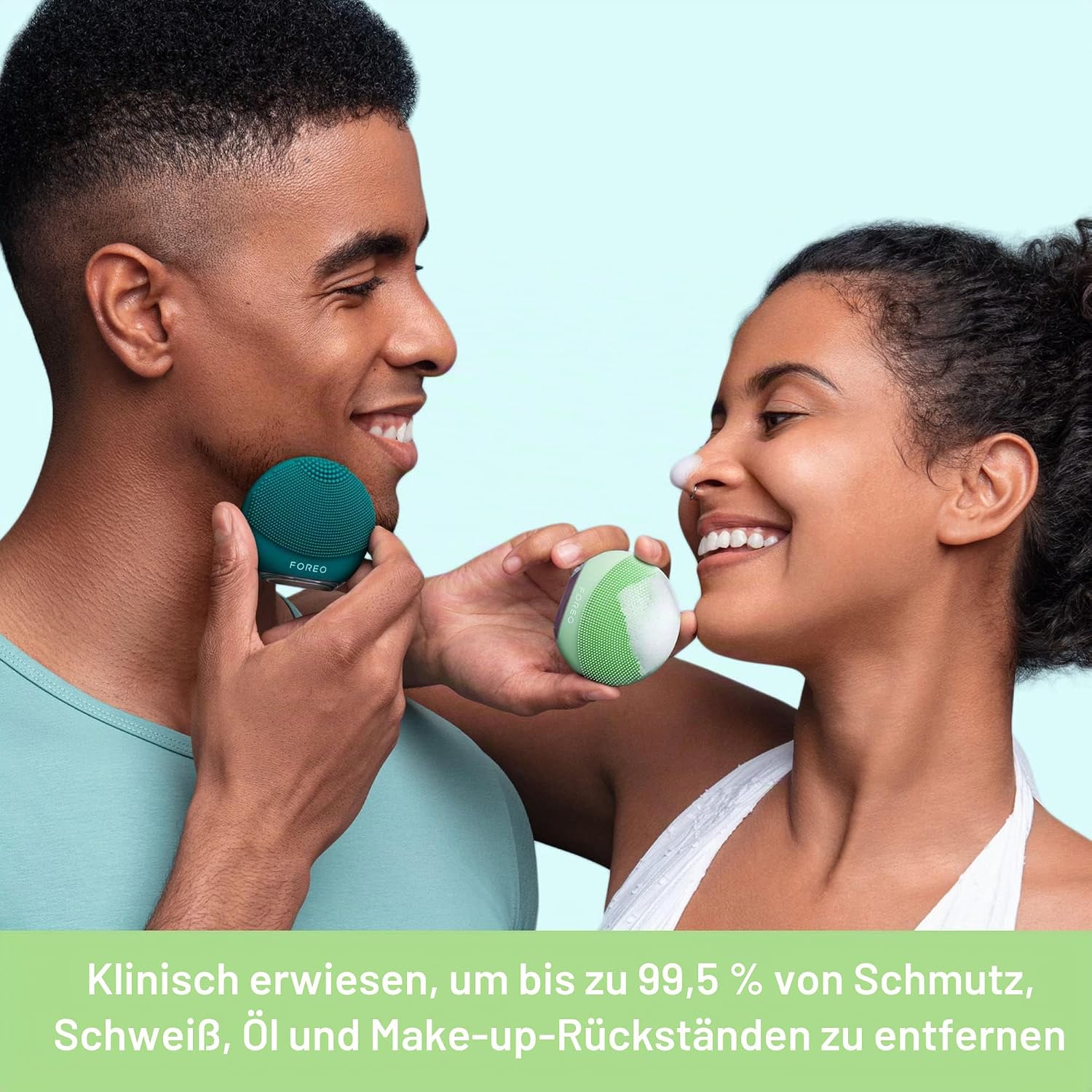 Detalle de FOREO LUNA 4 go Gesichtsreinigungsbürste Pistachio