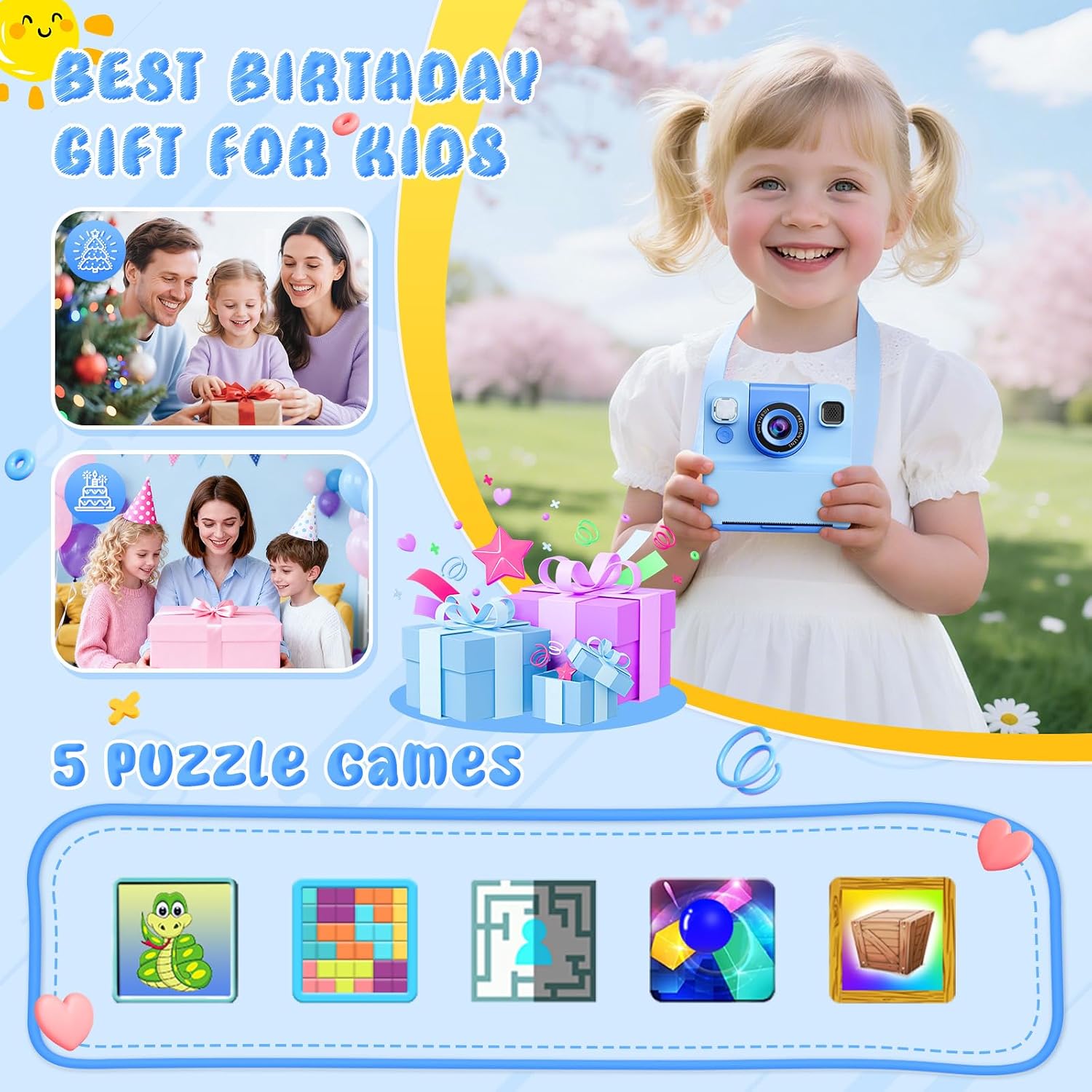 Thumbnail 6 de Yidoroye Kids Camera 2.4 inch HD 1080P