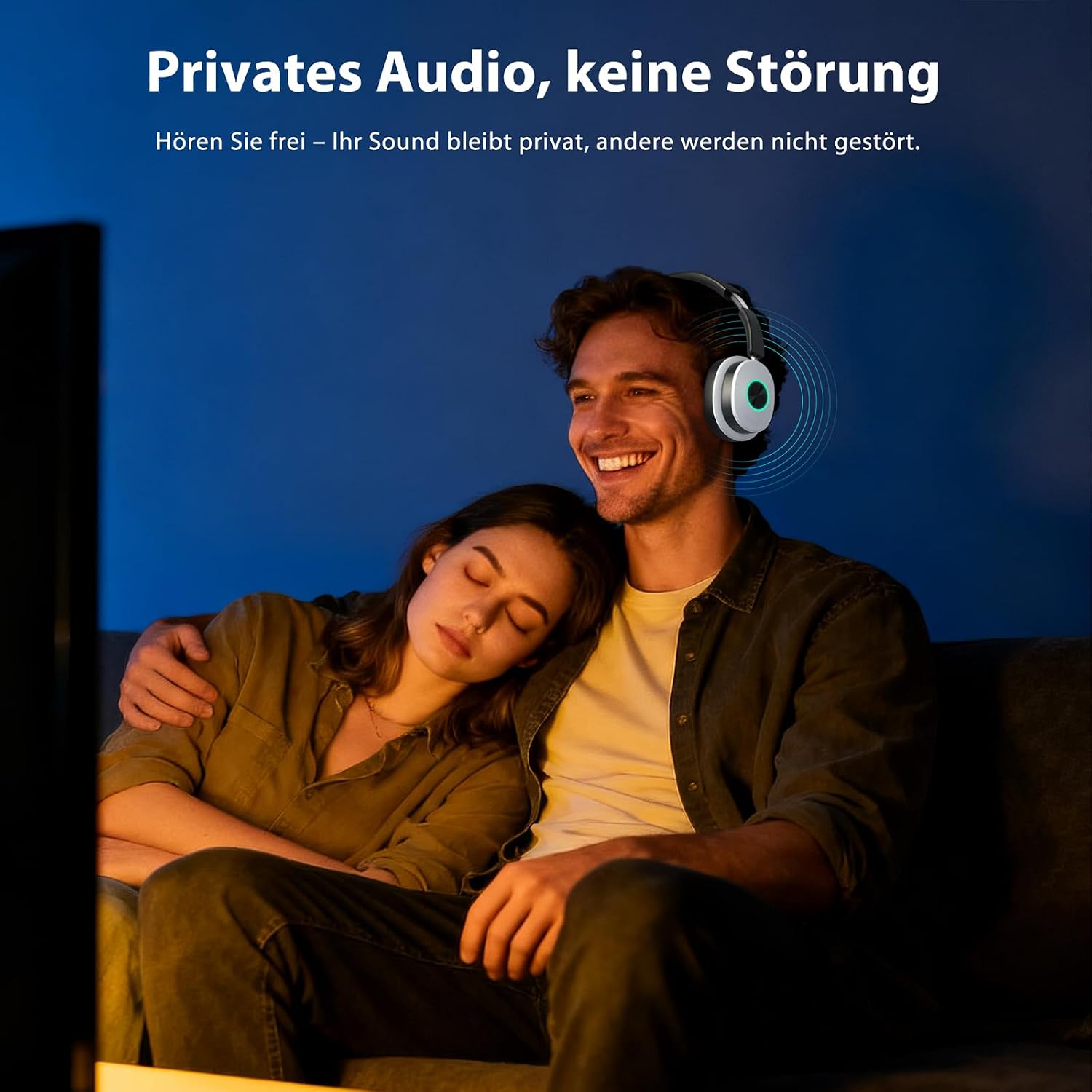 Thumbnail 4 de Funkkopfhörer Kabellos für TV – Bluetooth 5.4 Over-Ear mit Sender-Ladestation
