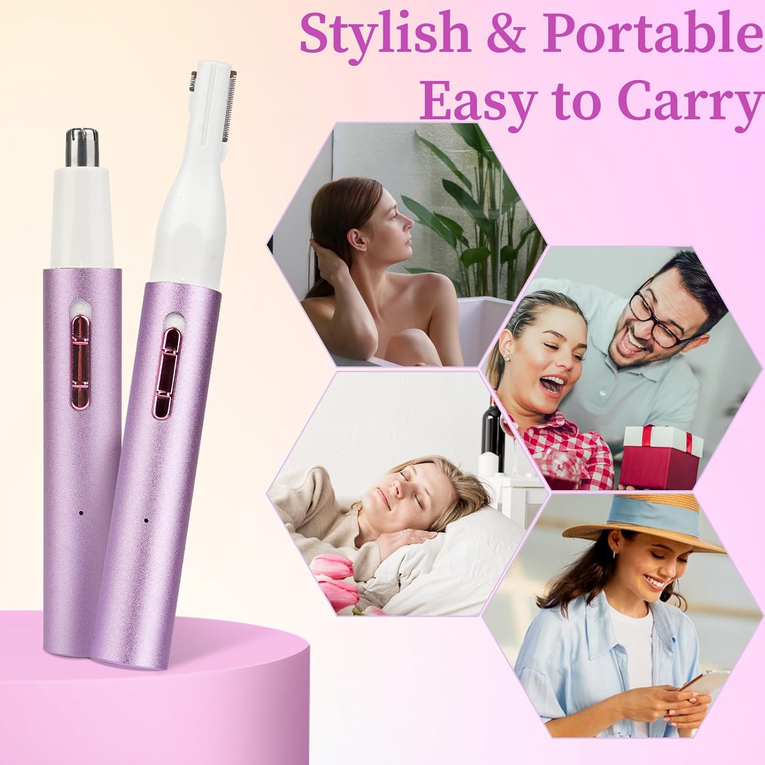 Thumbnail 6 de Mendaping 2026 Rechargeable Nose & Ear Hair Trimmer (Dual-Edge Blade, USB)