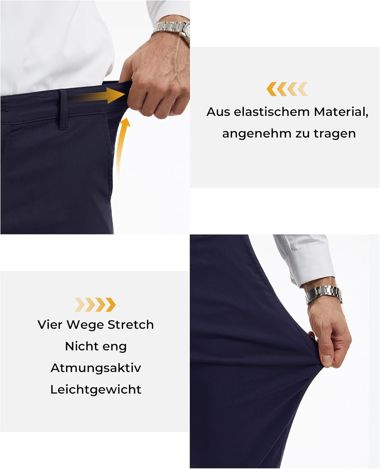 Thumbnail 3 de Herren Chinohose Slim Fit 5% Elasthan