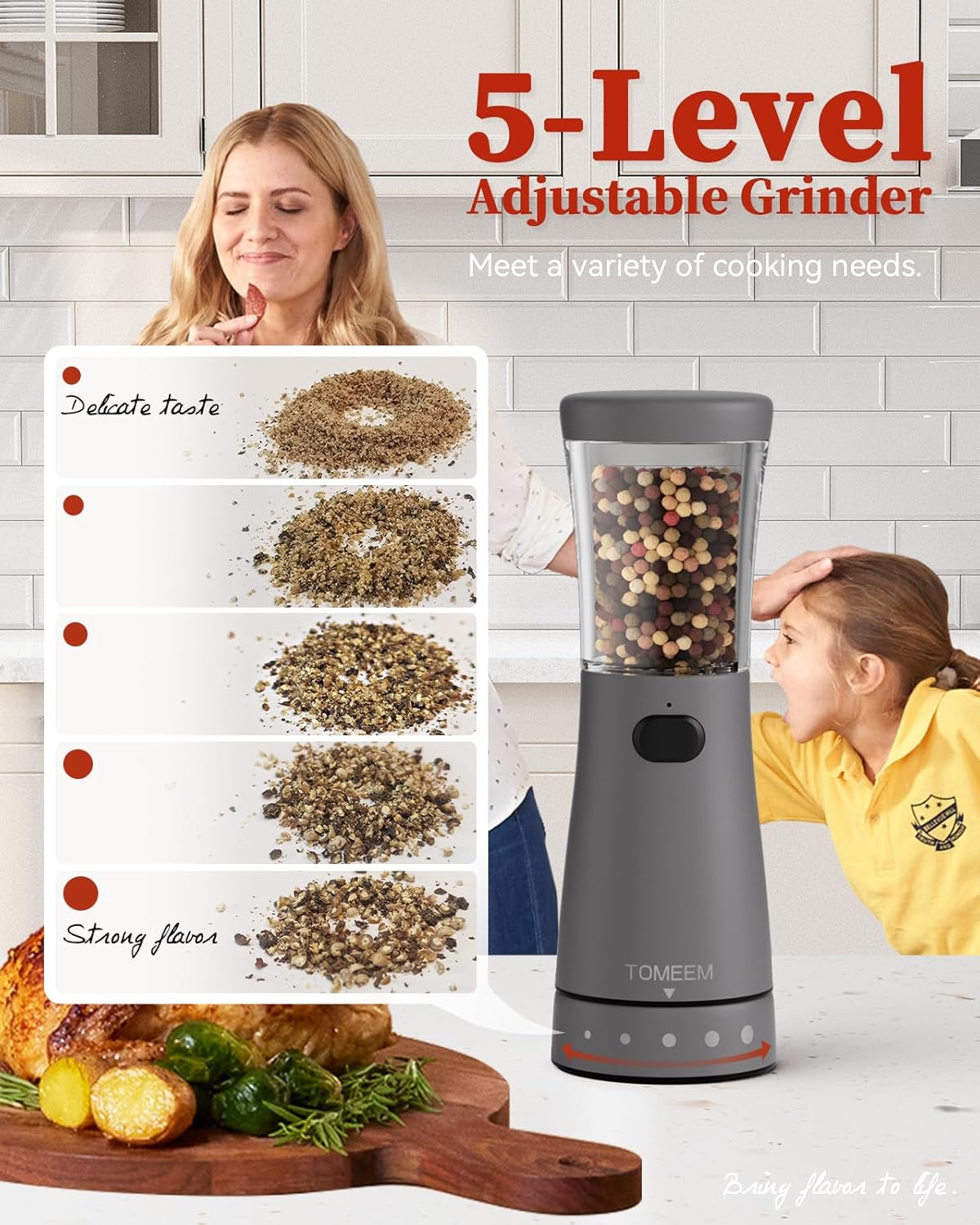 Thumbnail 1 de Electric Salt and Pepper Grinder Set 4.5 oz 🧂