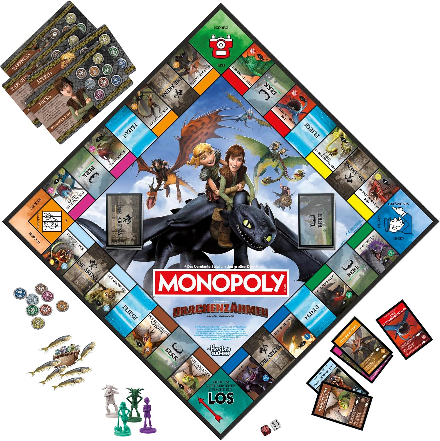 Thumbnail 6 de DreamWorks Monopoly Drachenzähmen Brettspiel 🧩