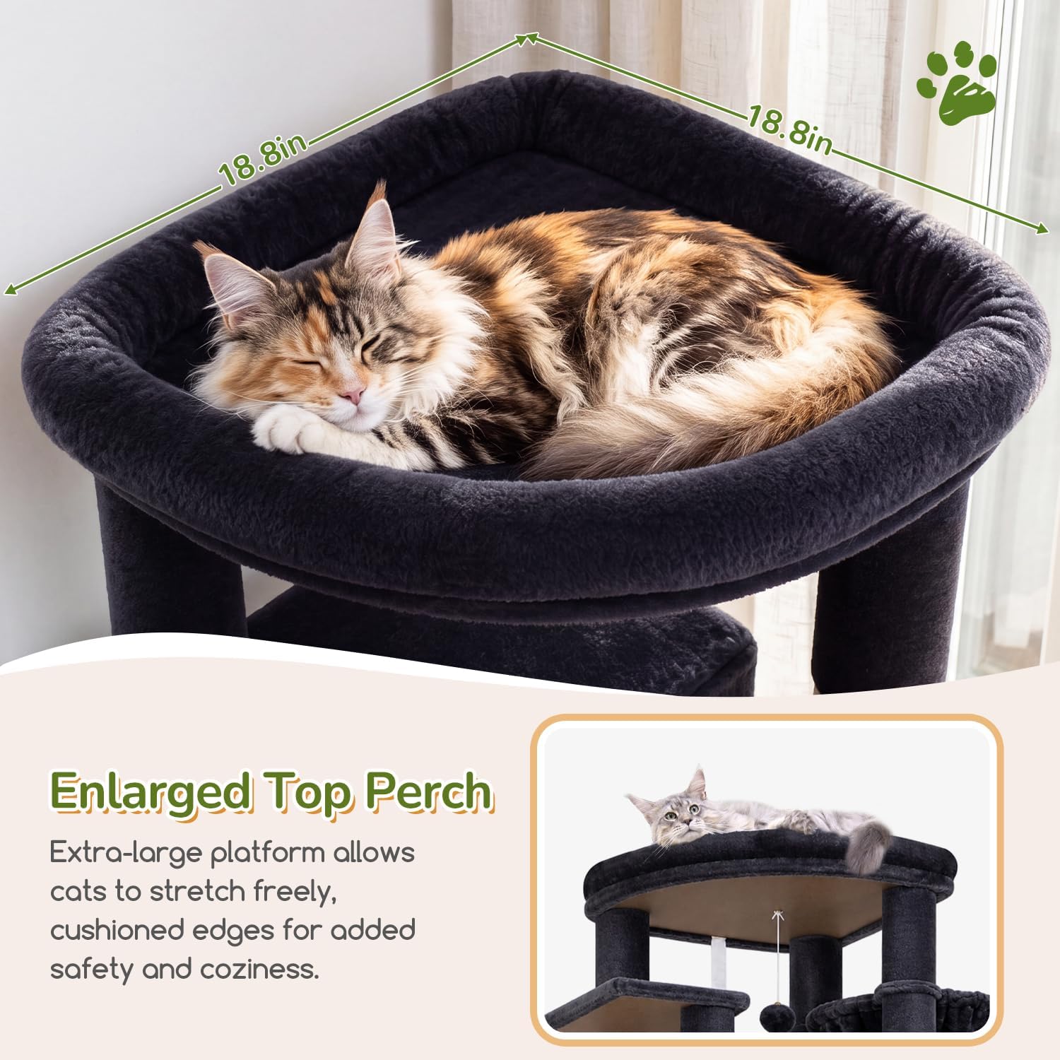 Detalle 2 de Globlazer Cat Tree, 74-Inch