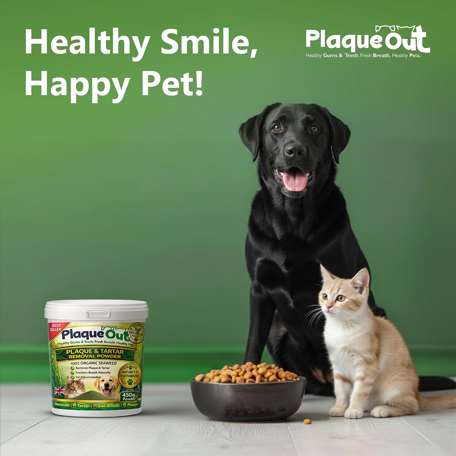 Thumbnail 5 de Plaque Out 450g Pot – 100% Natural Seaweed Dental Powder for Dogs & Cats