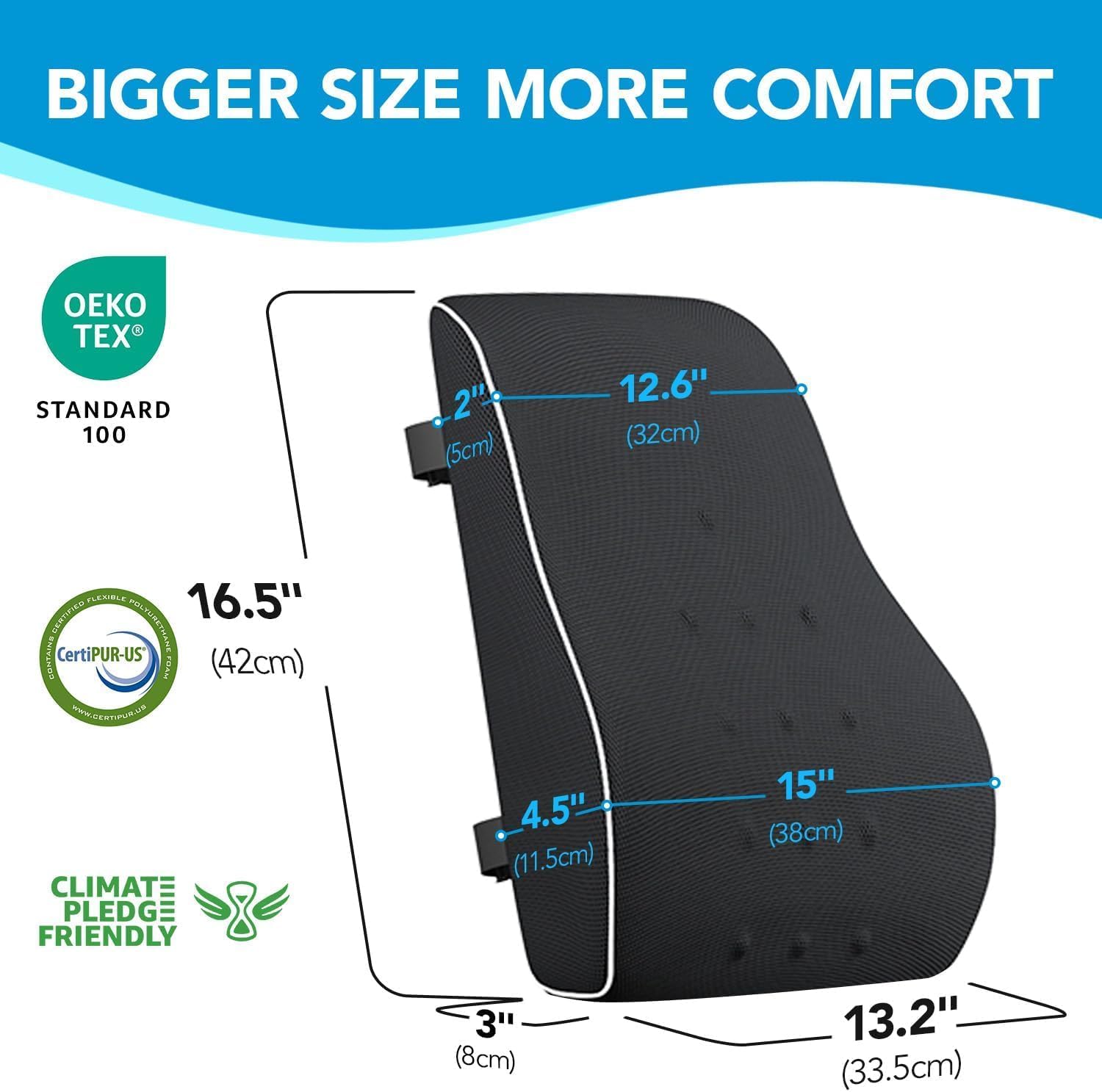 Thumbnail 1 de QUTOOL Lumbar Support Pillow 1 for Office Chair 💺