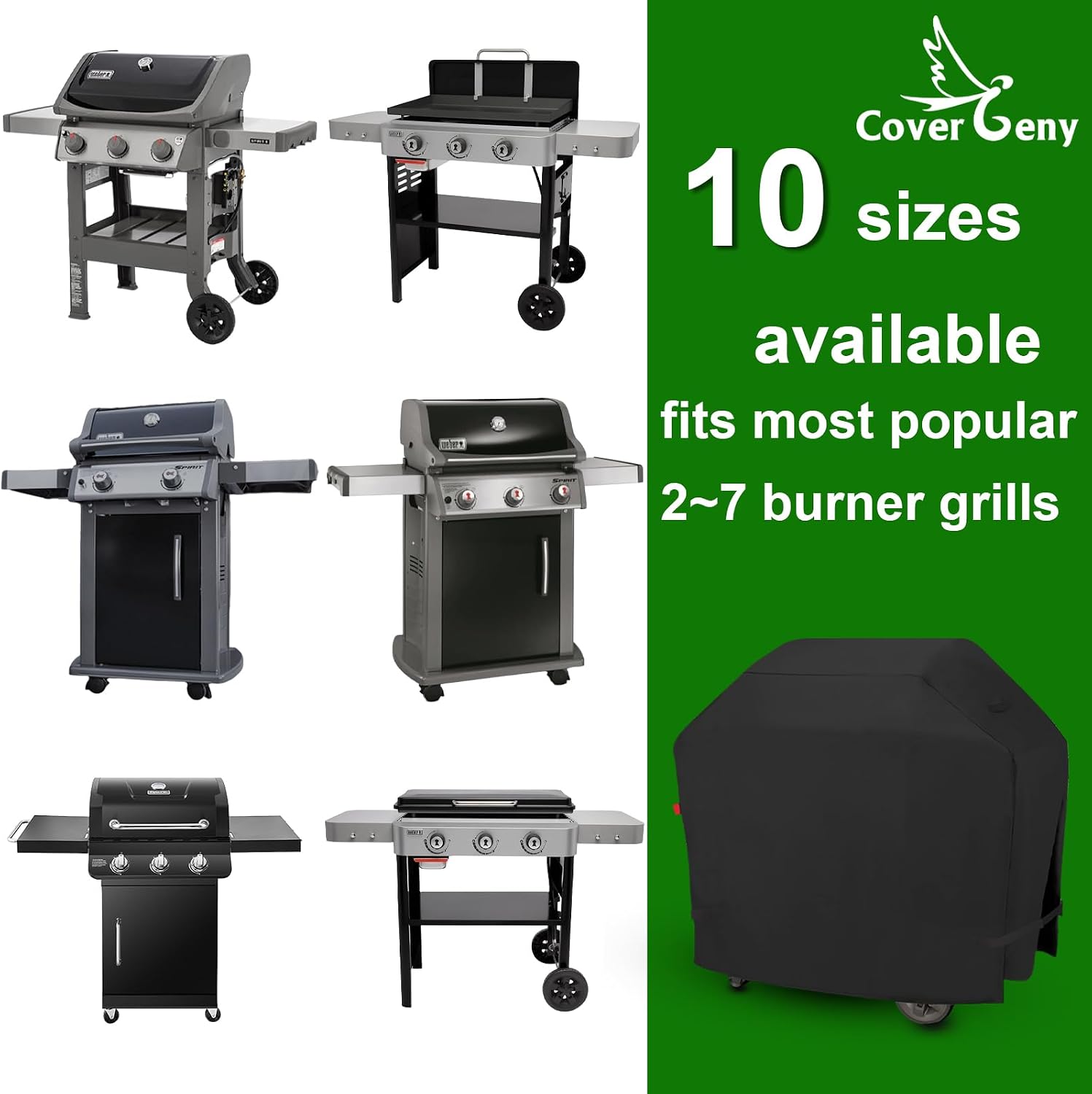 Thumbnail 6 de Weber Spirit II E-310 Outdoor Grill Cover 🧯