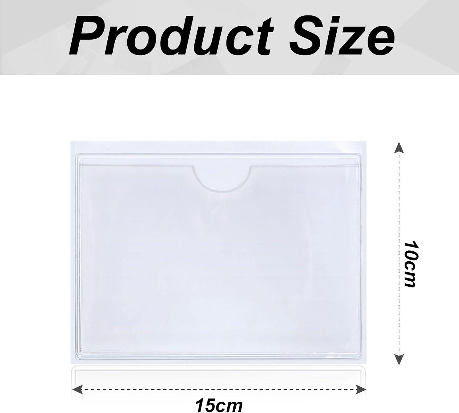 Thumbnail 1 de Vicloon Self Adhesive Pocket (10 pack) – 10 x 15 cm clear card sleeves for index cards and more