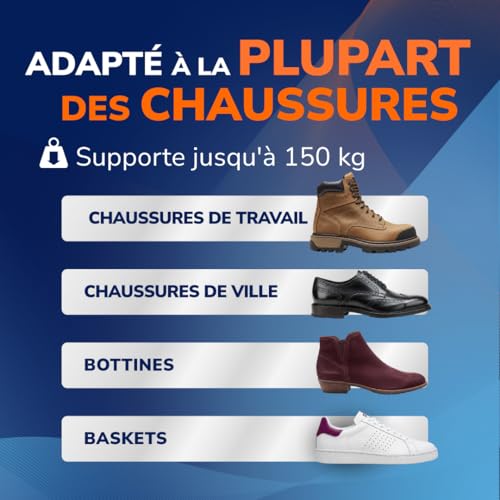 Detalle de Dr. Scholl’s Semelles Orthopédiques Advanced – Aides à la voûte et au soutien pour chaussures de travail (43,5–44), jusqu’à 150 kg
