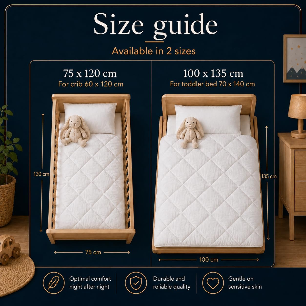 Detalle de SOHYGGE SHBABY01 Baby Duvet, 75 x 120 cm Microfibre, 300 g/m²