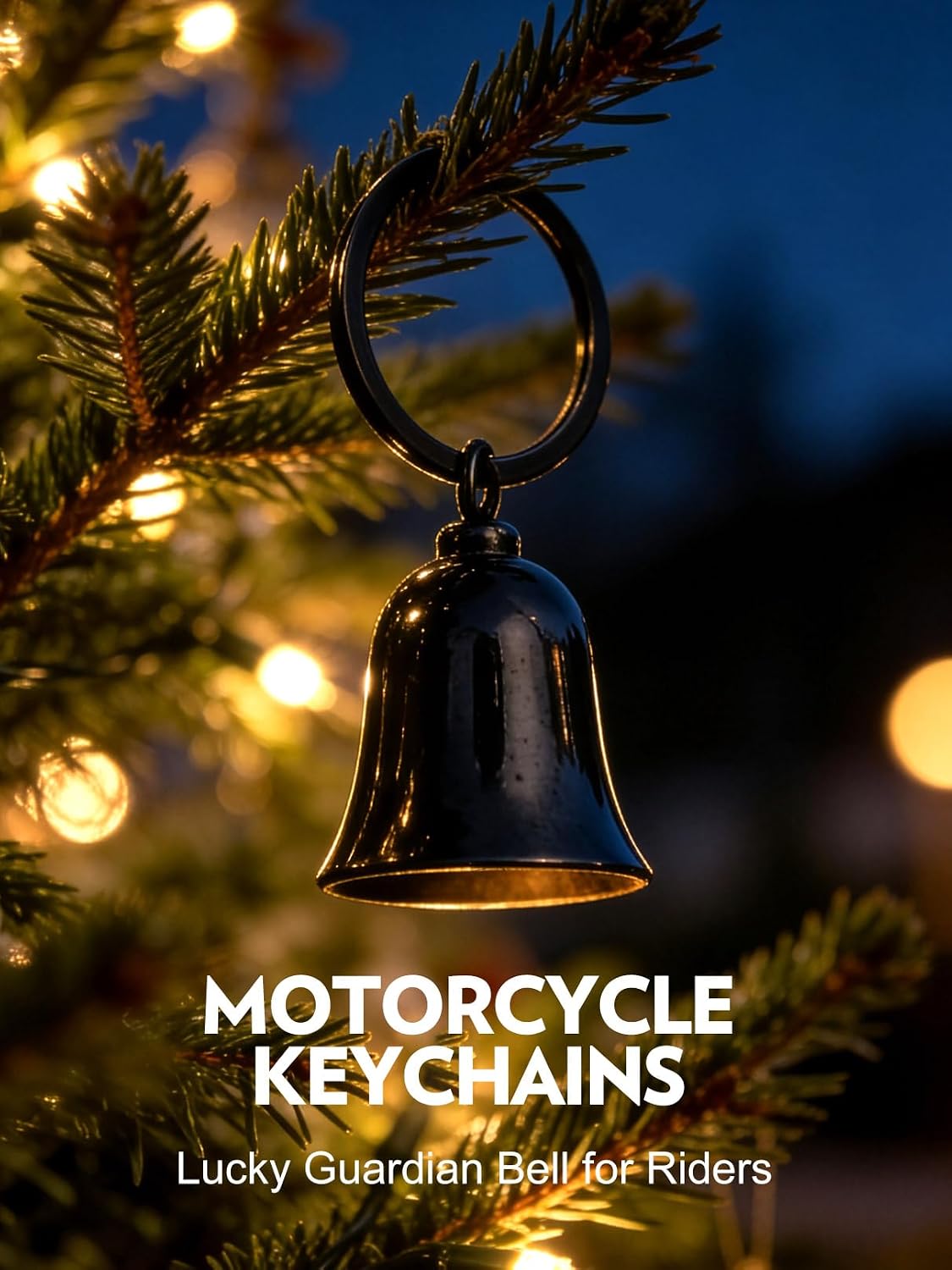 Detalle 2 de Bandmax Schlüsselanhänger Motorrad Glocke aus Edelstahl (316L) – Fahrglocke als Glücksbringer