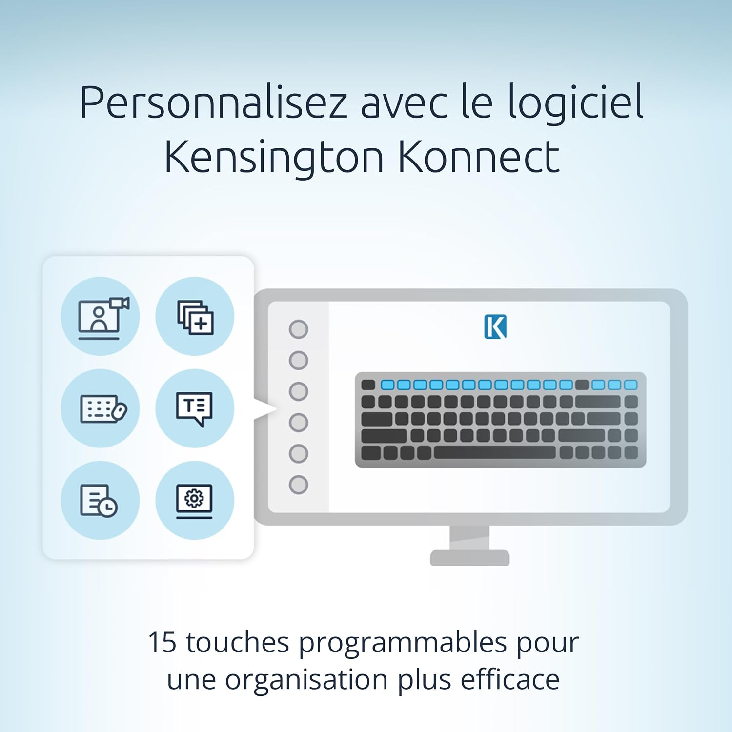 Thumbnail 6 de Kensington KB435 Clavier sans Fil EQ 2.4G USB – Clavier Compact Silencieux et Rechargeable