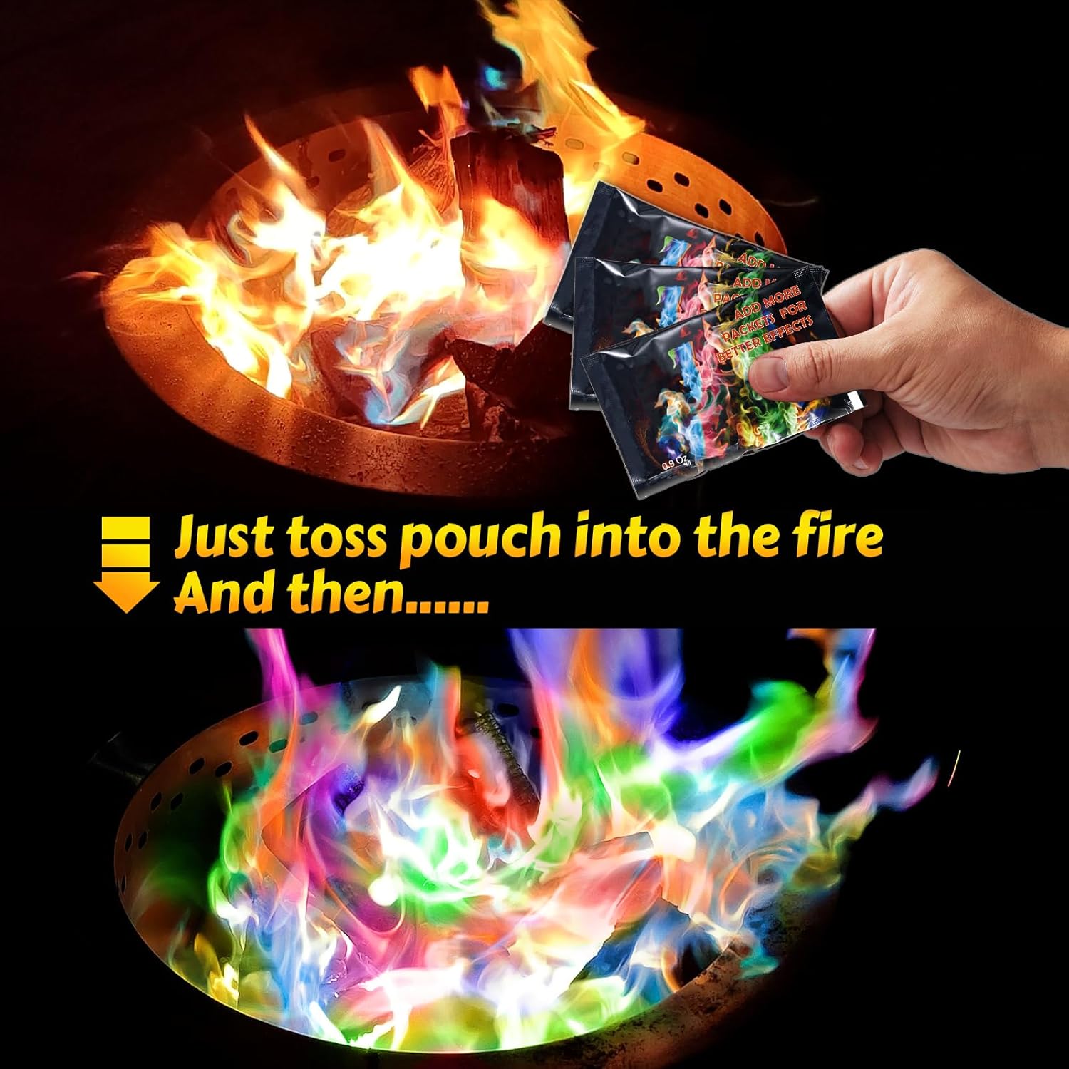 Thumbnail 2 de HGD Magic Campfire Color-Changing Packets 6 🎆