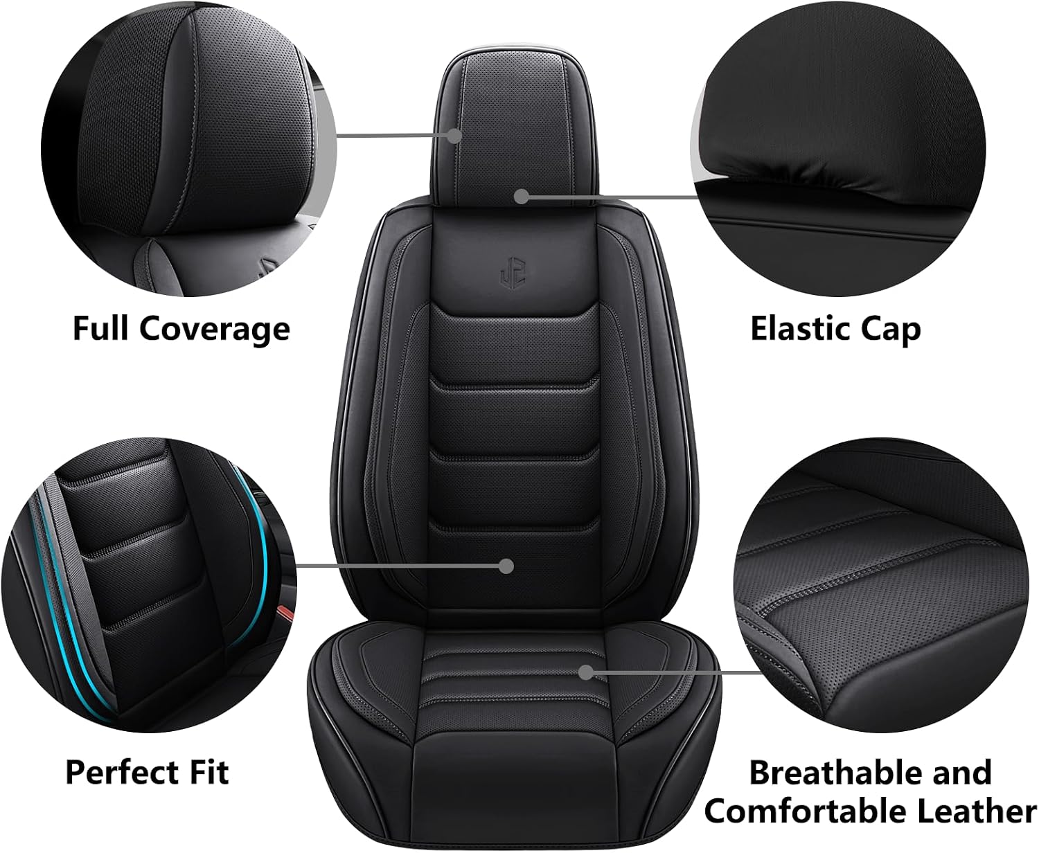 Thumbnail 2 de Isen-CoverAuto Full Coverage Car Seat Covers 5 Seats