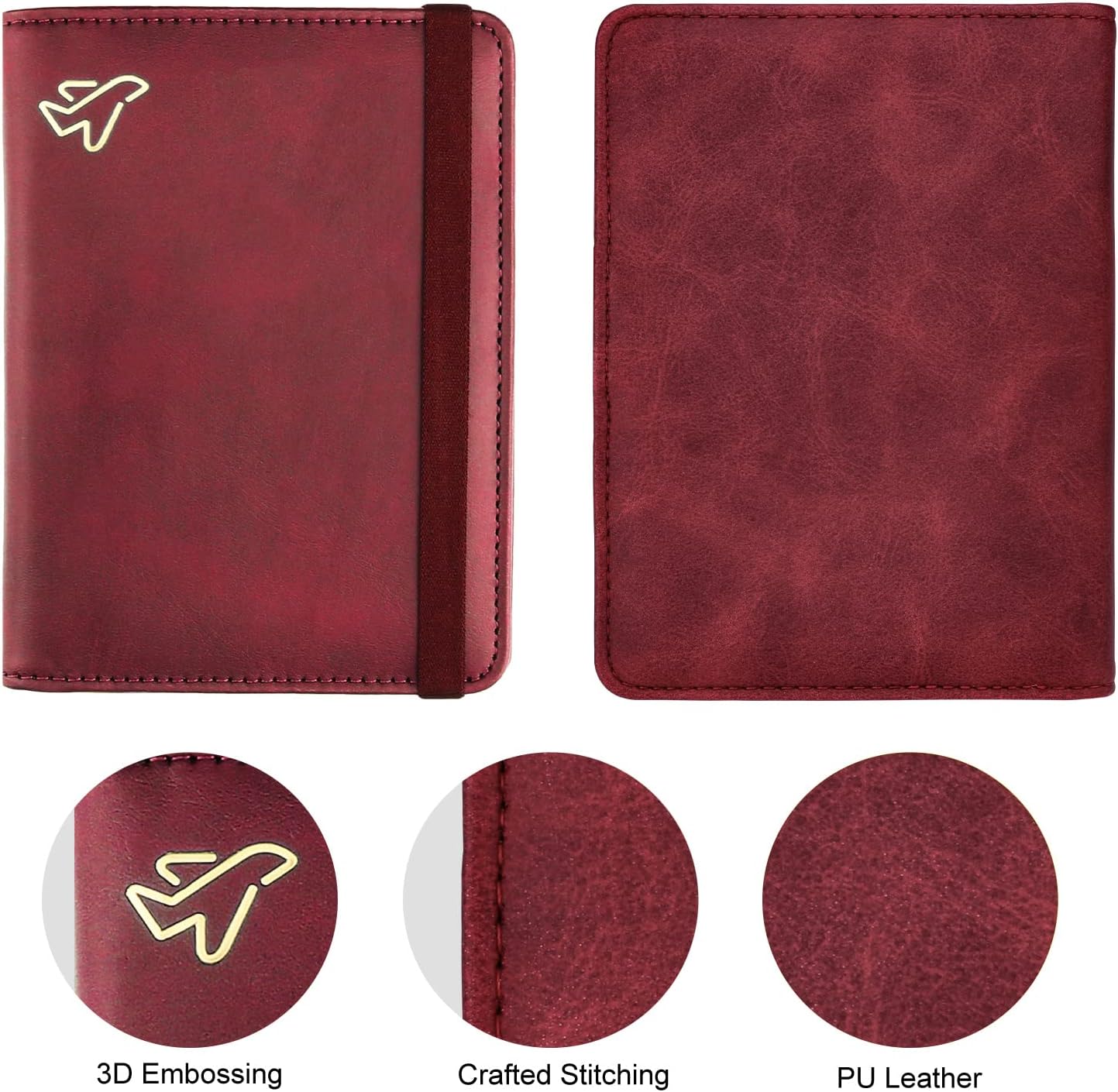 Thumbnail 1 de WALNEW Passport Holder 4.2x5.6 in