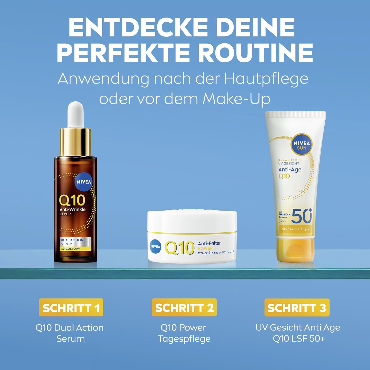Thumbnail 6 de NIVEA SUN Breathable UV Gesicht Anti-Age Q10 LSF 50+ – atmungsaktive Anti-Falten Sonnencreme, 40 ml