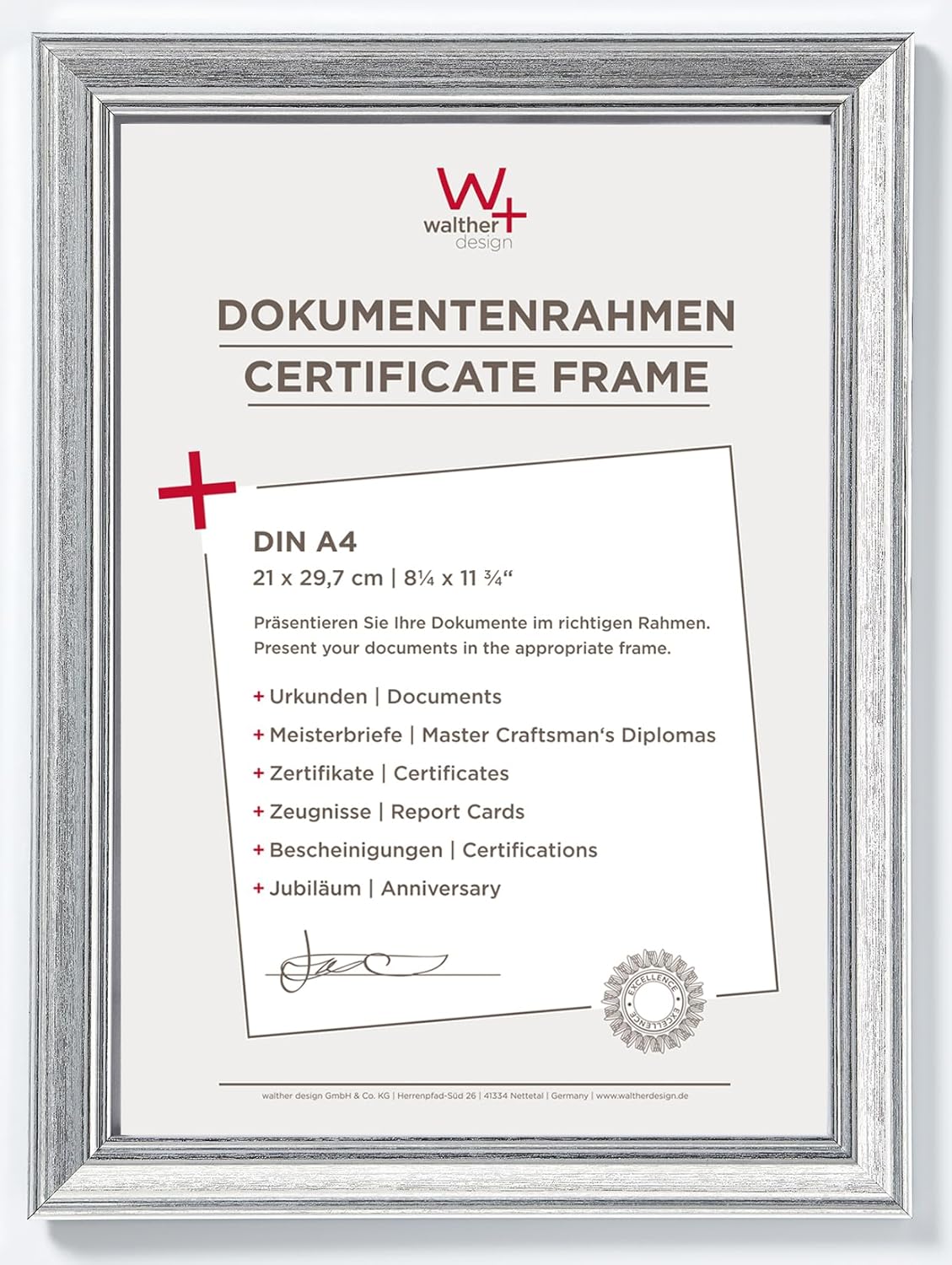 Thumbnail 4 de Walther Design steel picture frame (15 x 20 cm) Lounge Design Frame JA520D