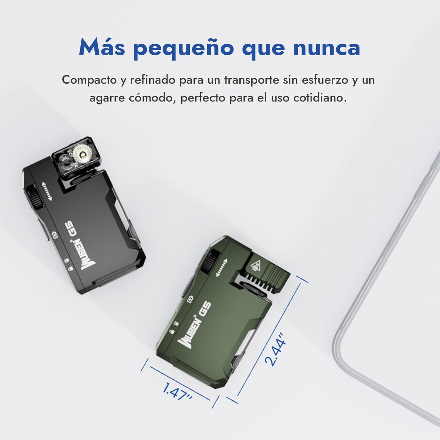 Detalle de WUBEN G5 400 lúmenes linterna compacta