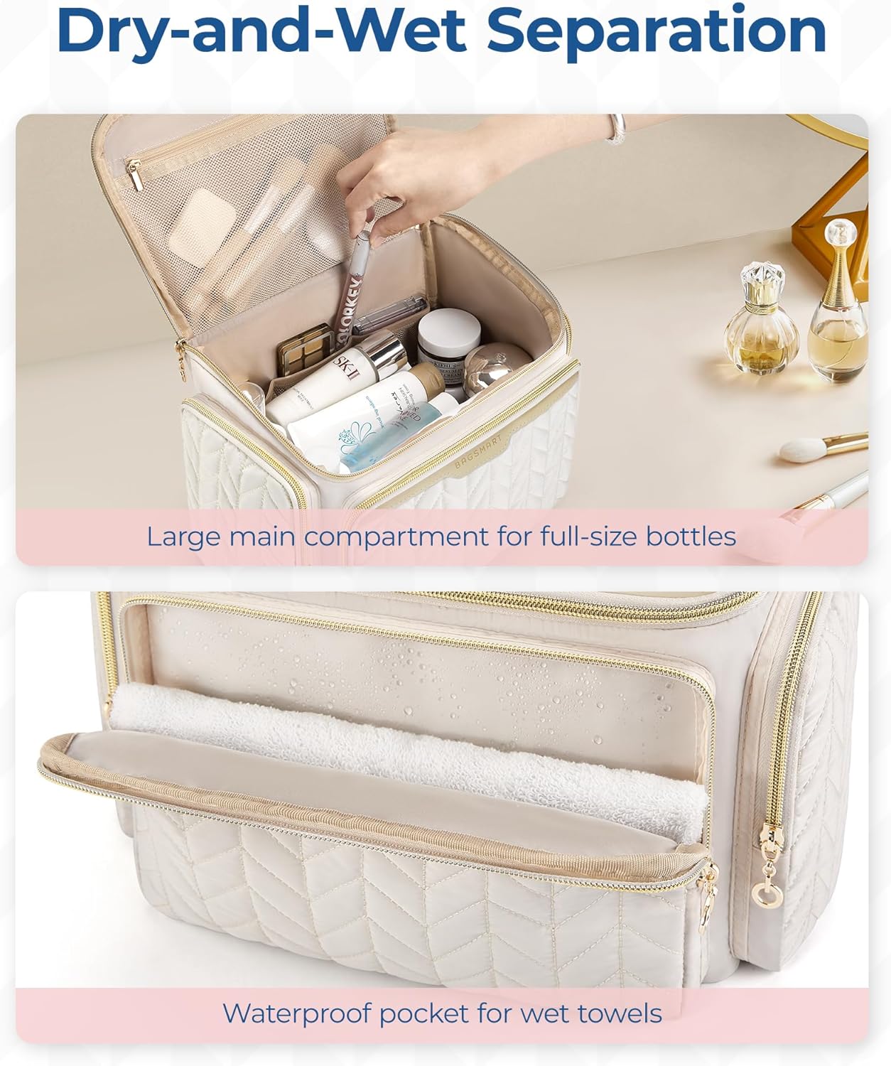 Thumbnail 5 de BAGSMART Travel Toiletry Bag Large 1pc