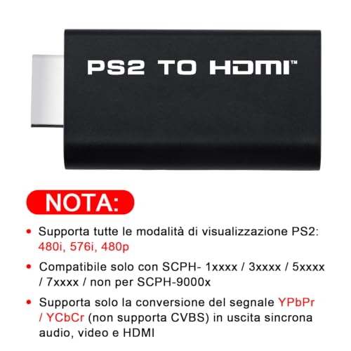 Thumbnail 9 de Mcbazel adattatore PS2-HDMI con uscita audio da 3,5 mm