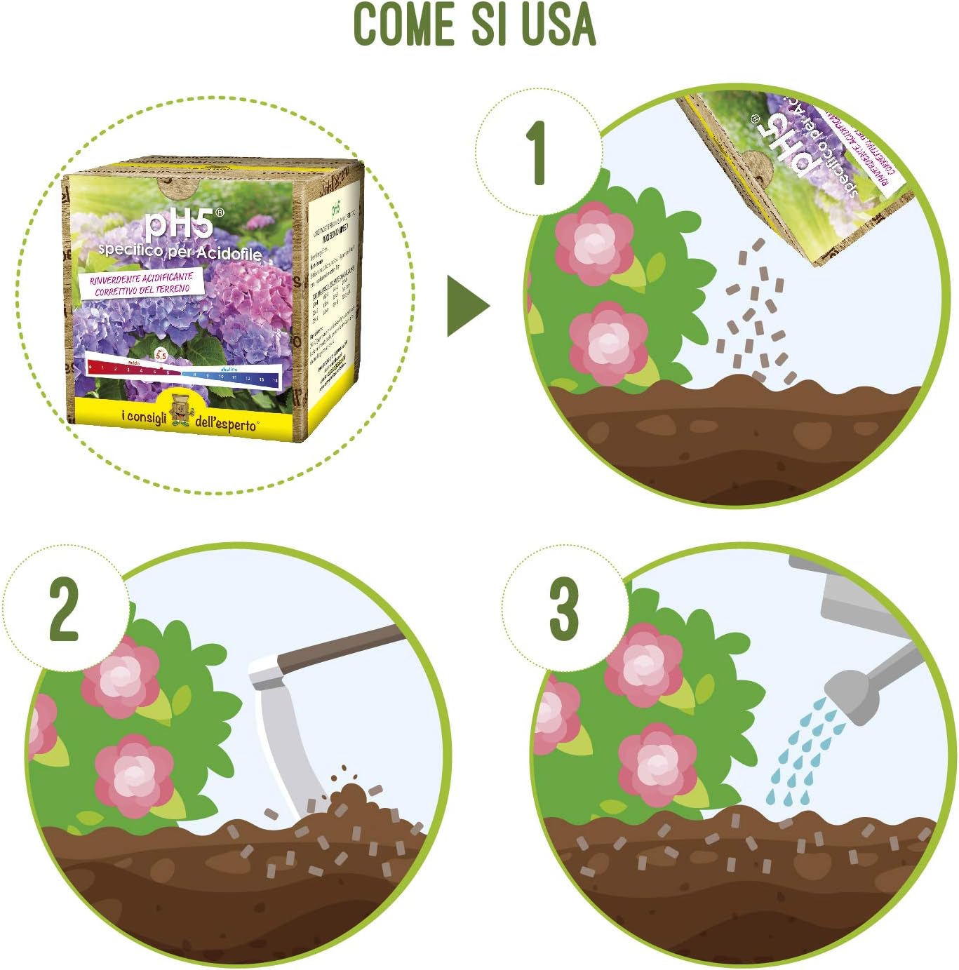 Thumbnail 4 de PH5 Correttivo Terreno a Base di Zolfo 50% Rinverdente, 0,7 kg – I Consigli dell'Esperto