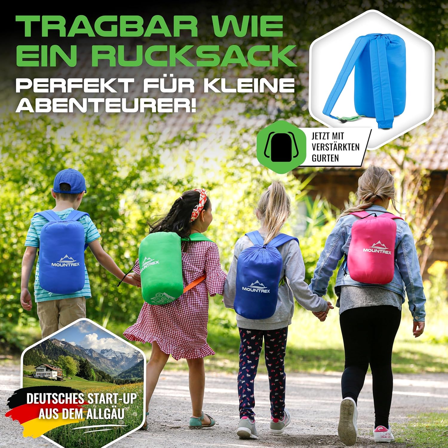 Thumbnail 5 de MOUNTREX Kinderschlafsack 5°C / 15°C aus 100% Baumwolle – 175×70 cm, innen aus Baumwolle