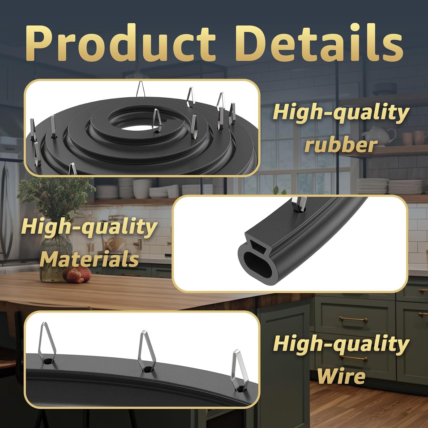 Detalle de GUSUUI Oven Door Seal Gasket 316239700