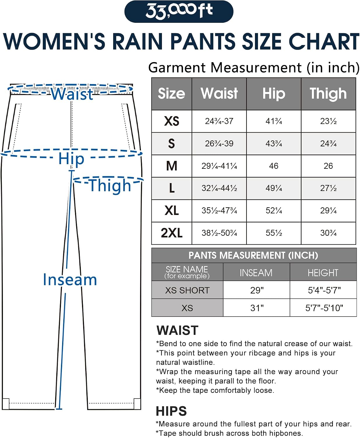 Thumbnail 5 de 33,000ft Womens Waterproof Trousers 5000mm