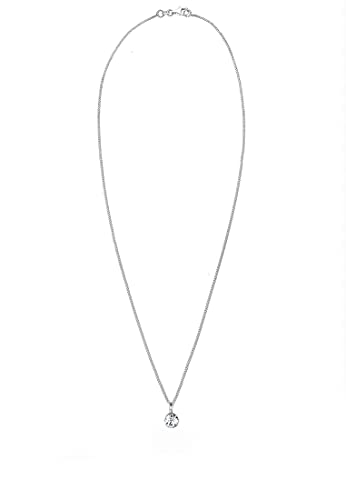 Detalle de Elli Halskette Damen Basic Solitär mit Kristall aus 925 Sterling Silber