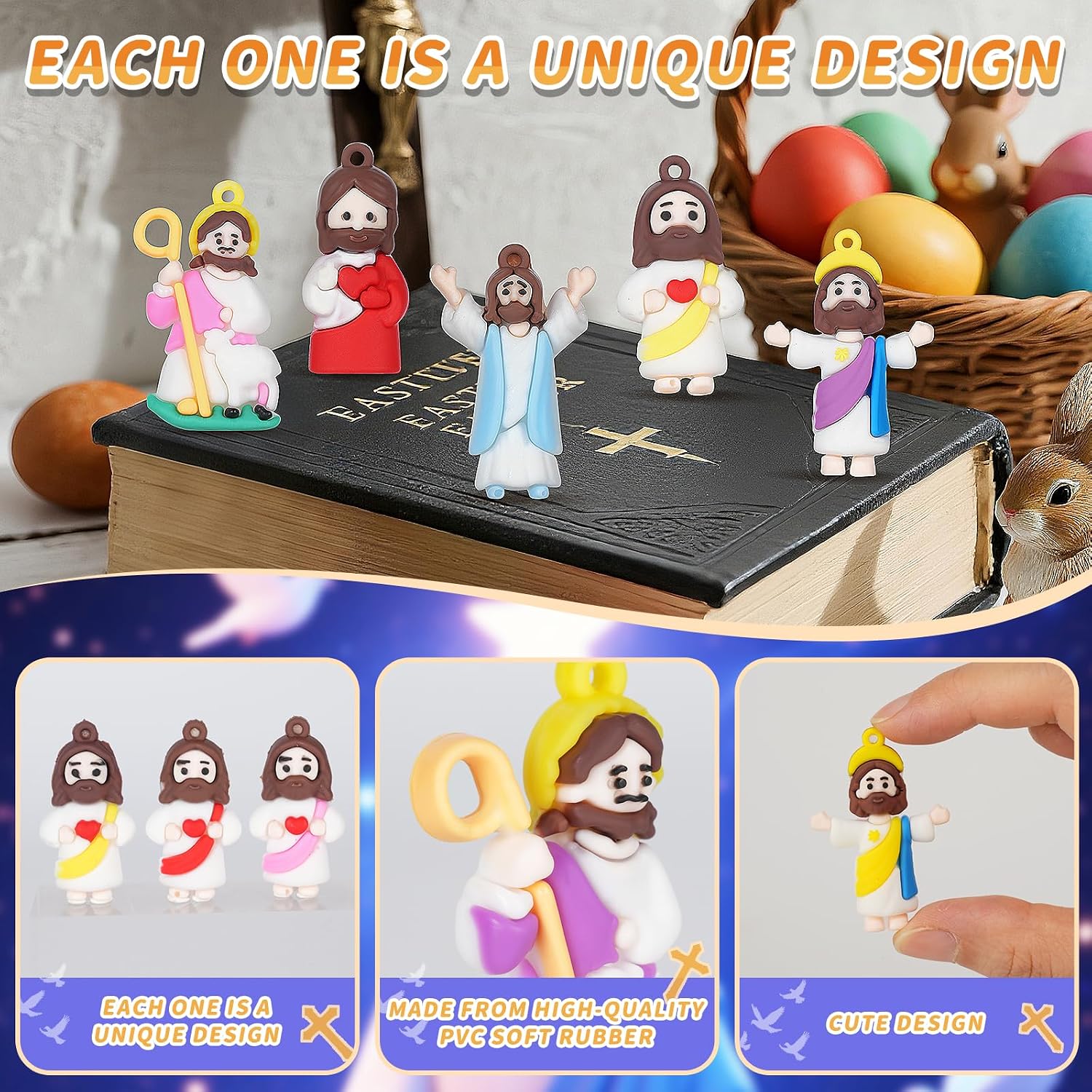 Thumbnail 4 de Compareye Mini Jesus Figurines, 60-Piece Set
