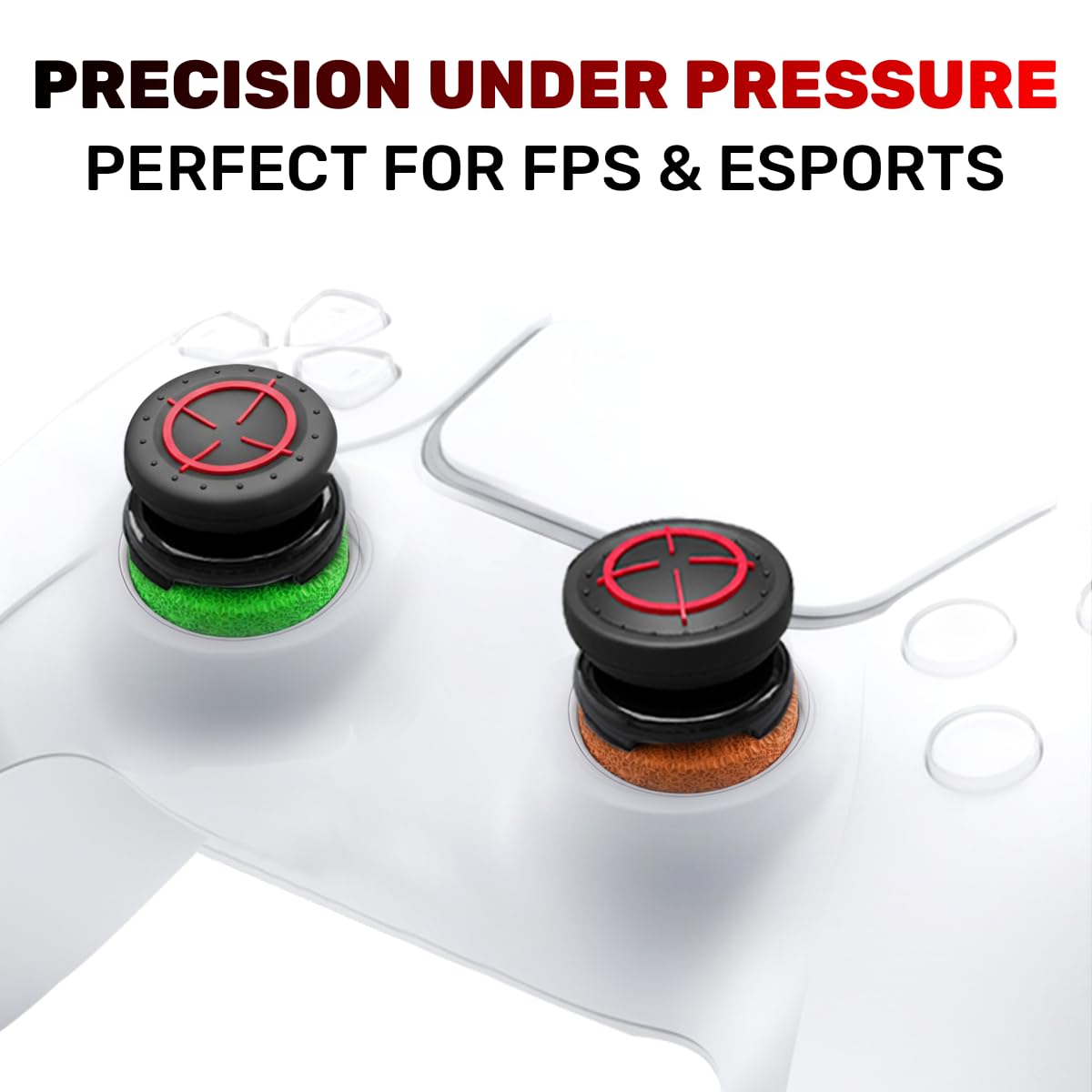 Detalle 2 de ProFPS PS5 PS4 Zubehör 6 Precision Rings 2 Sticks