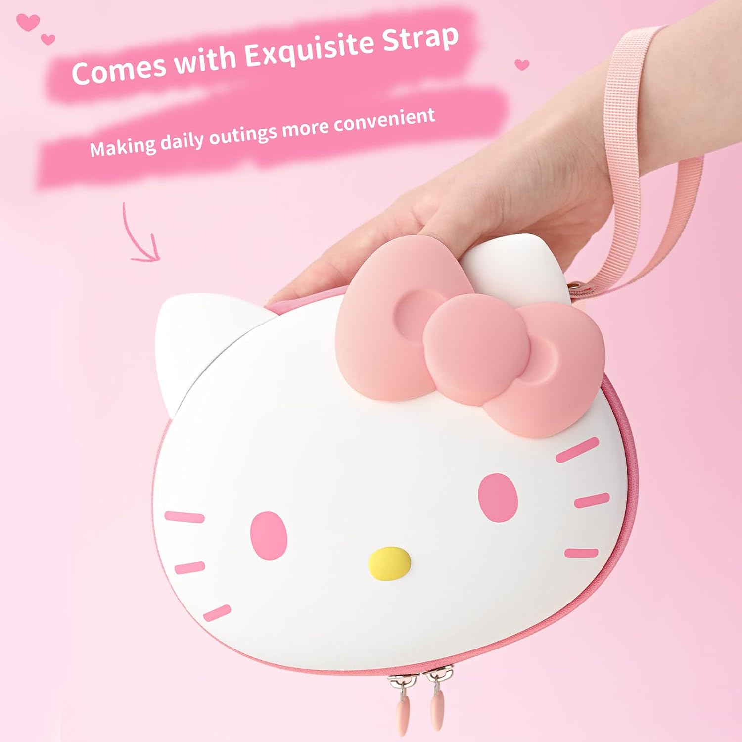 Thumbnail 4 de Kuitmor Cartoon Cat Design Portable Hard Shell Controller Case