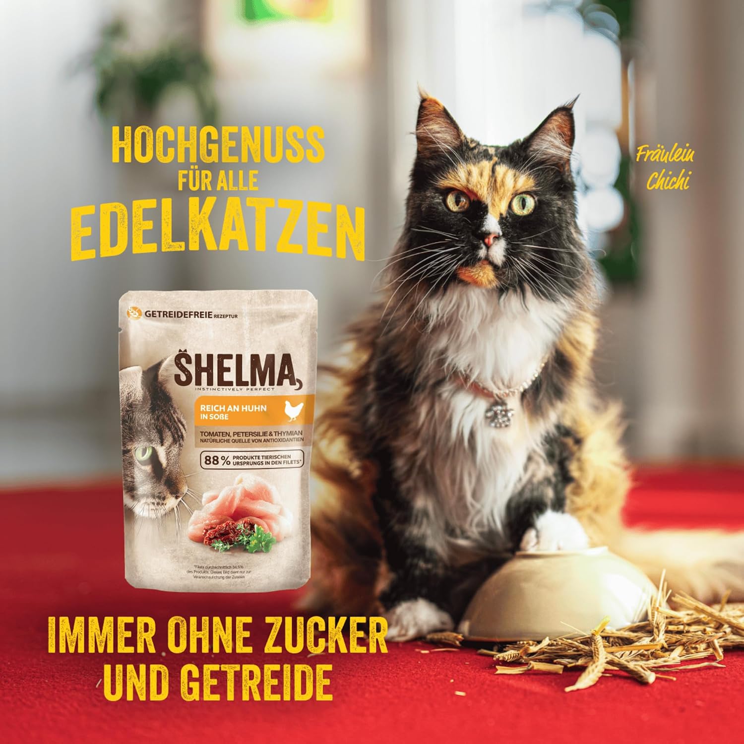 Thumbnail 6 de Shelma Katzen-Nassfutter Megapack Fleisch – Rind, Truthahn, Huhn & Ente, getreidefrei, 40 × 85 g