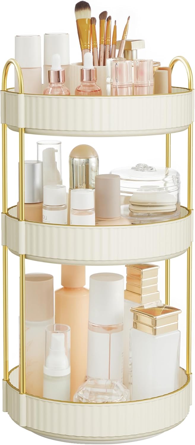 SONGMICS Make-up Organizer drehbar 3 Ebenen