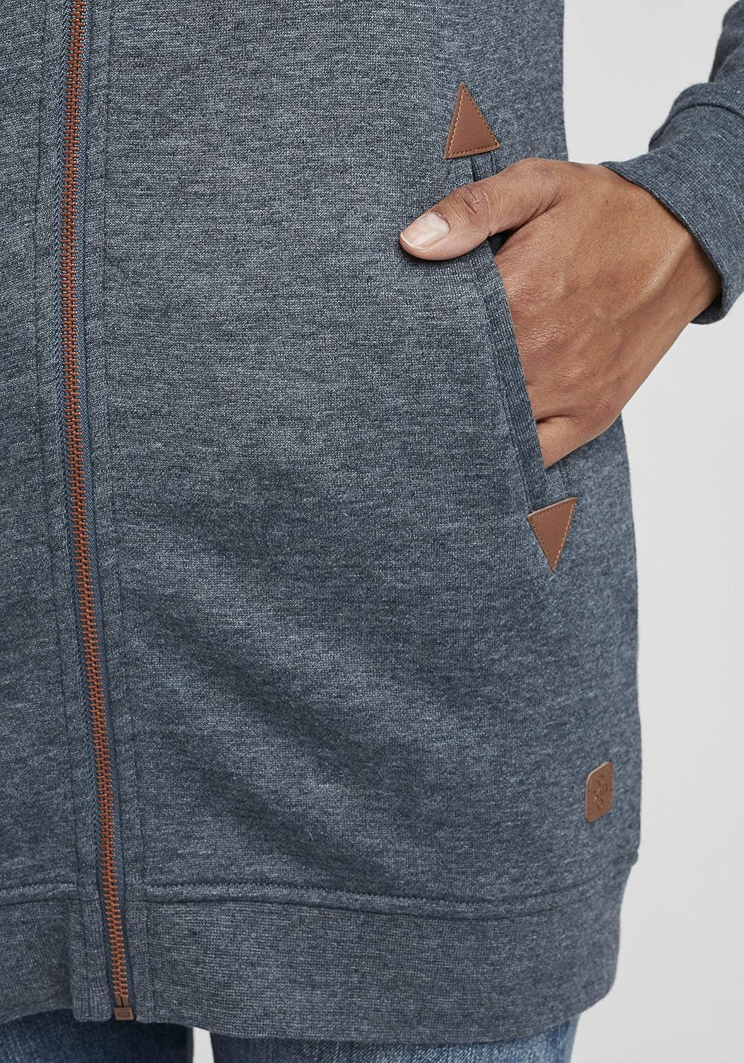 Thumbnail 5 de OXMO Vicky Straight Zip Damen Sweatjacke mit Kapuze – Regular Fit Hoodie zum Reinschlüpfen