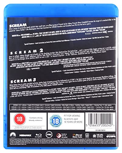 Detalle 2 de Scream BD Trilogy – Paramount Home Entertainment (UK Blu-ray)