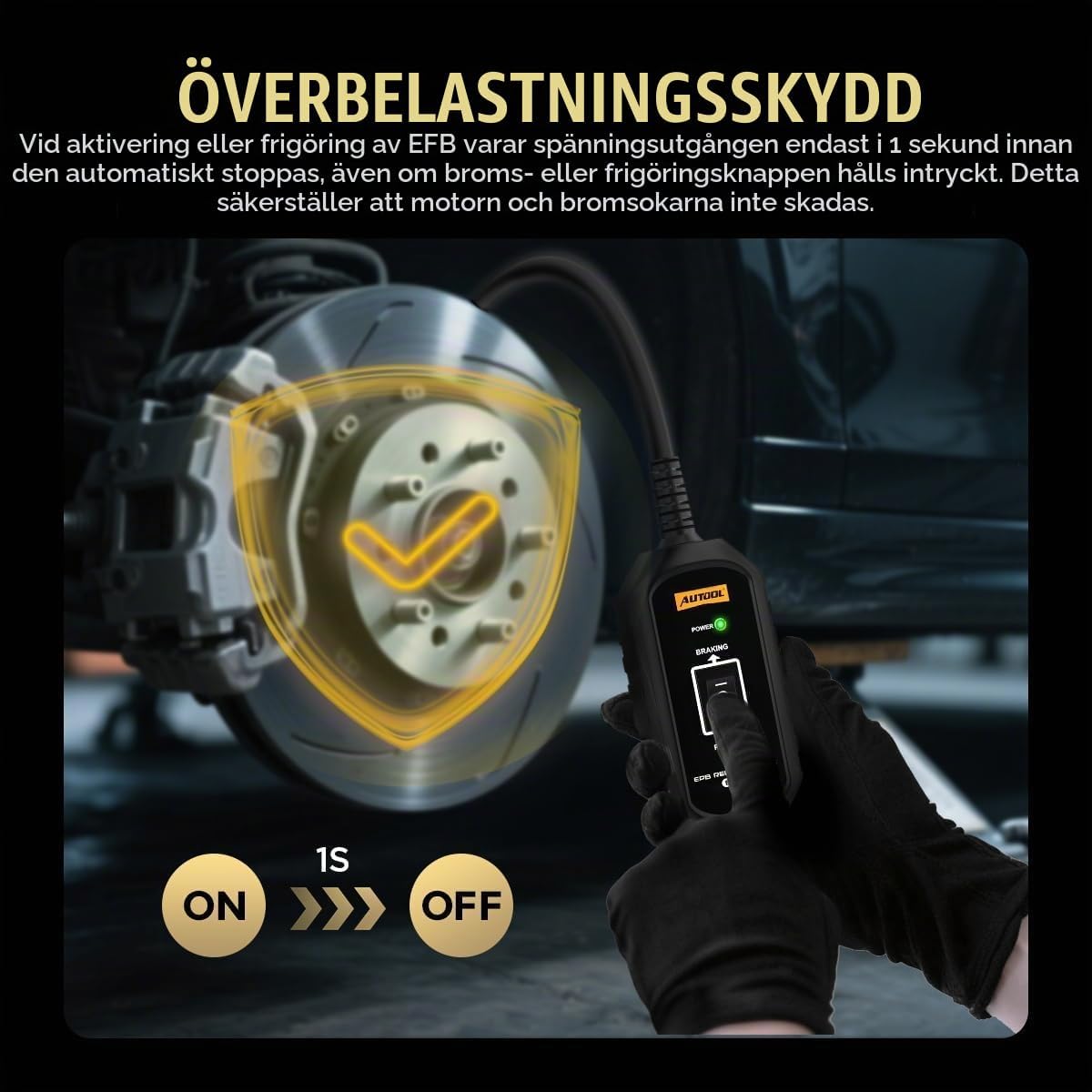 Thumbnail 3 de AUTOOL BT10 EPB-bromsverktyg med dubbelkanalsstyrning och 5 A-säkring