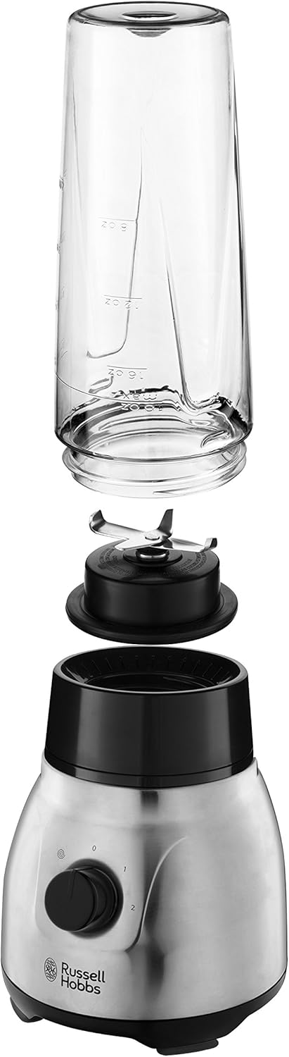 Thumbnail 3 de Russell Hobbs Blender Essential 23821-56 : polyvalent, puissant et rapide (2 récipients, verre 1,5 L)