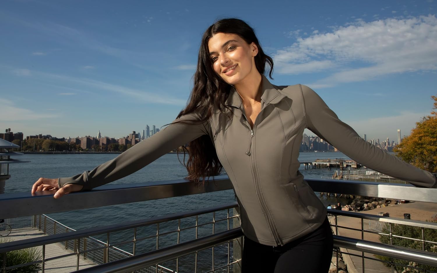 Thumbnail 2 de 90 Degree By Reflex Running Track Jacket