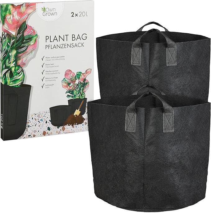 OwnGrown Set Maceteros 20L para Patatas 🌱 Bolsa de Jardín Exterior