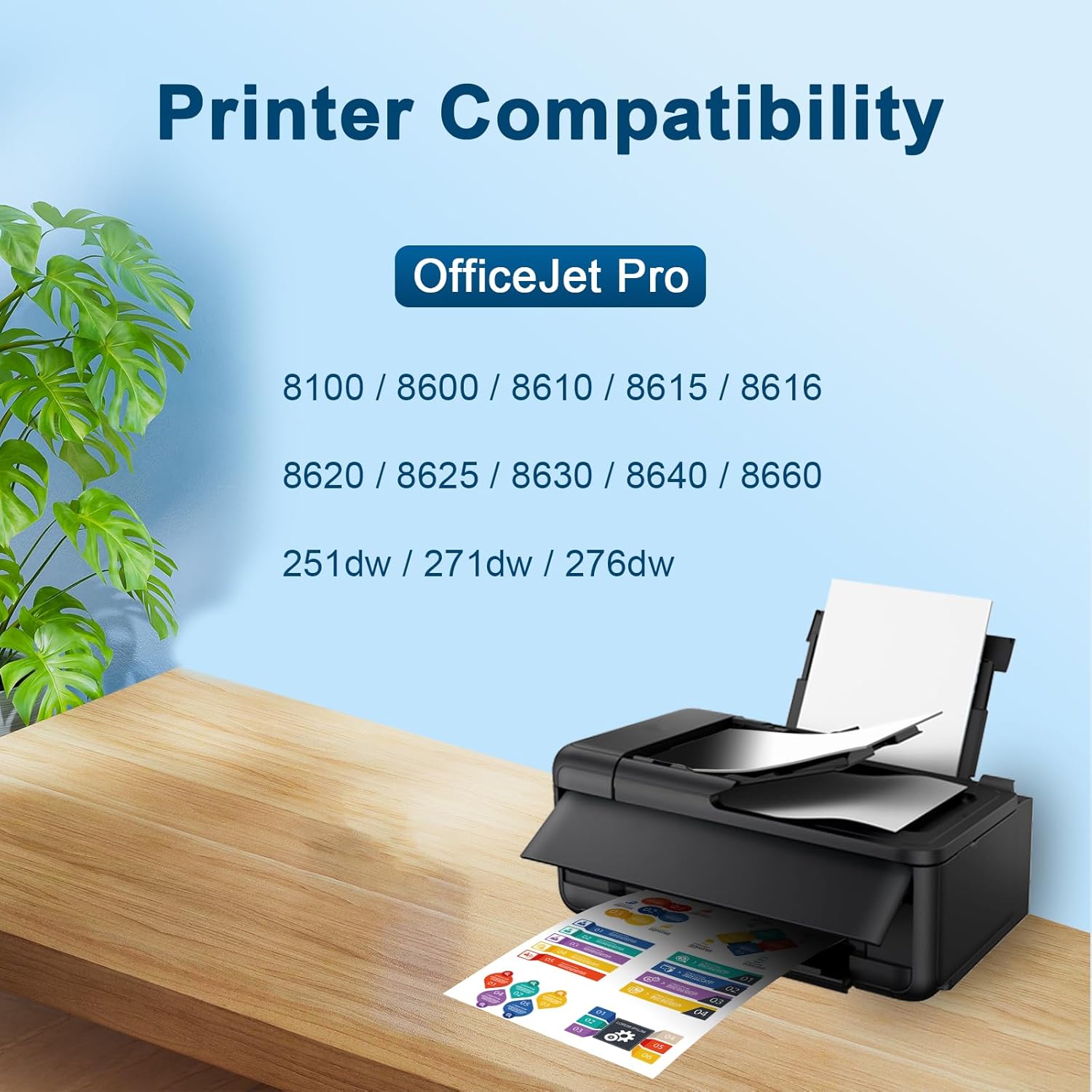 Thumbnail 2 de Jagute 950XL/951XL Tintenpatronen Multipack für HP Officejet Pro – 8er Set (2x Schwarz, 2x Cyan, 2x Magenta, 2x Gelb)