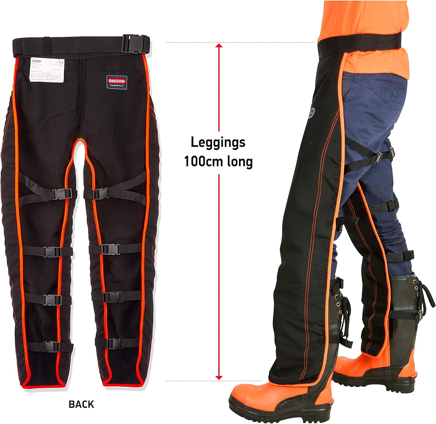 Thumbnail 3 de Oregon Yukon chainsaw safety helmet with earmuffs, steel mesh visor and universal chainsaw trousers with gloves