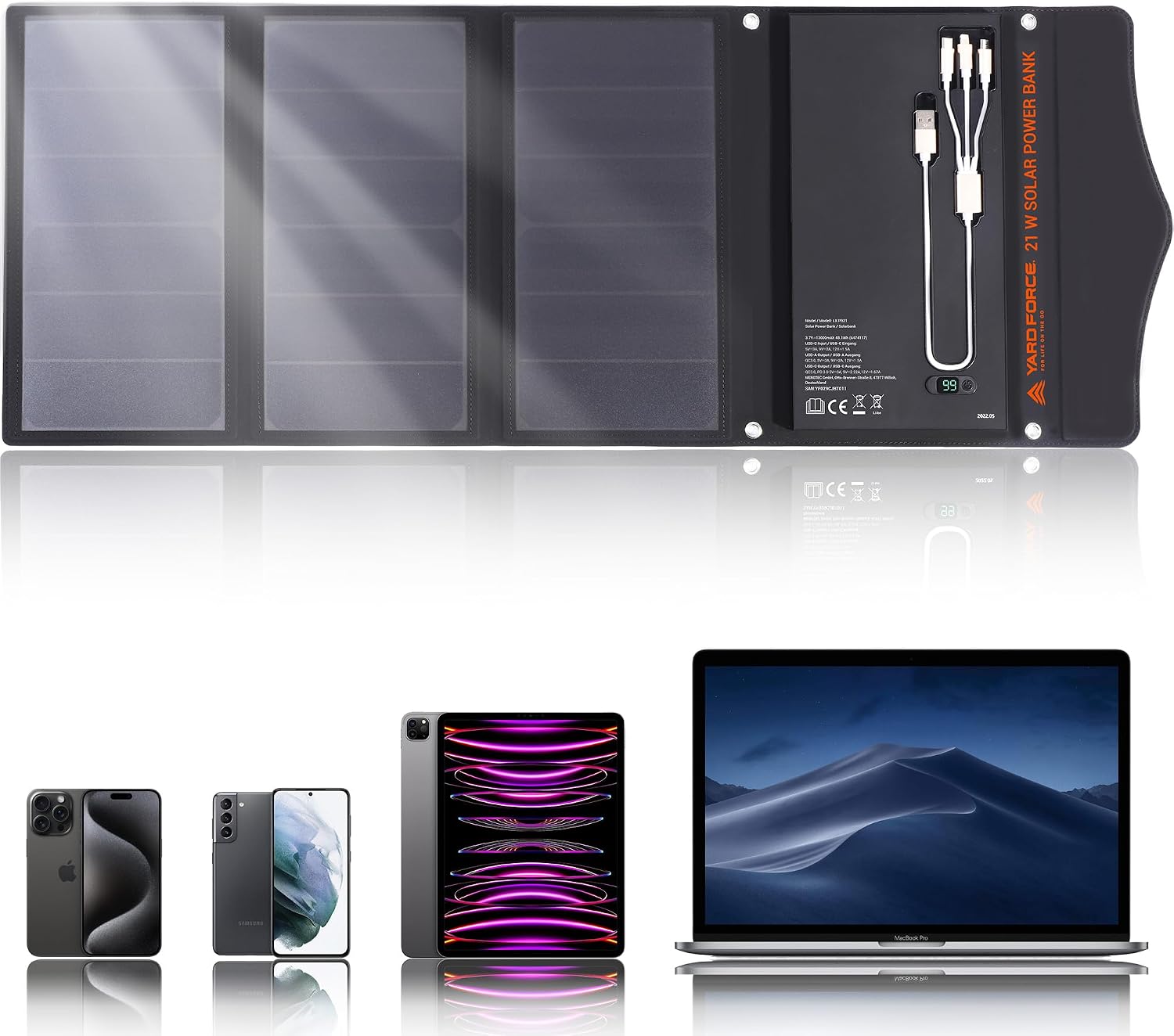 Detalle de Yard Force LX PB21 13.000 mAh Solarpowerbank