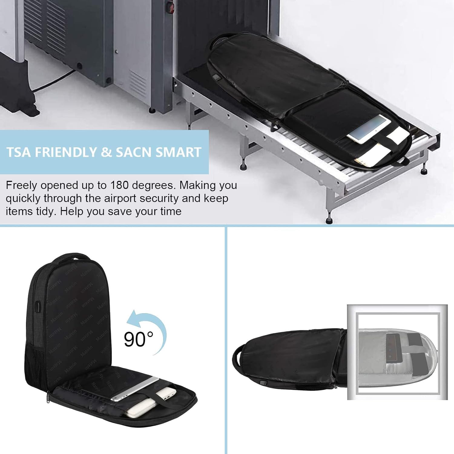 Thumbnail 1 de MATEIN Mochila Antirrobo 17,3" para portátil