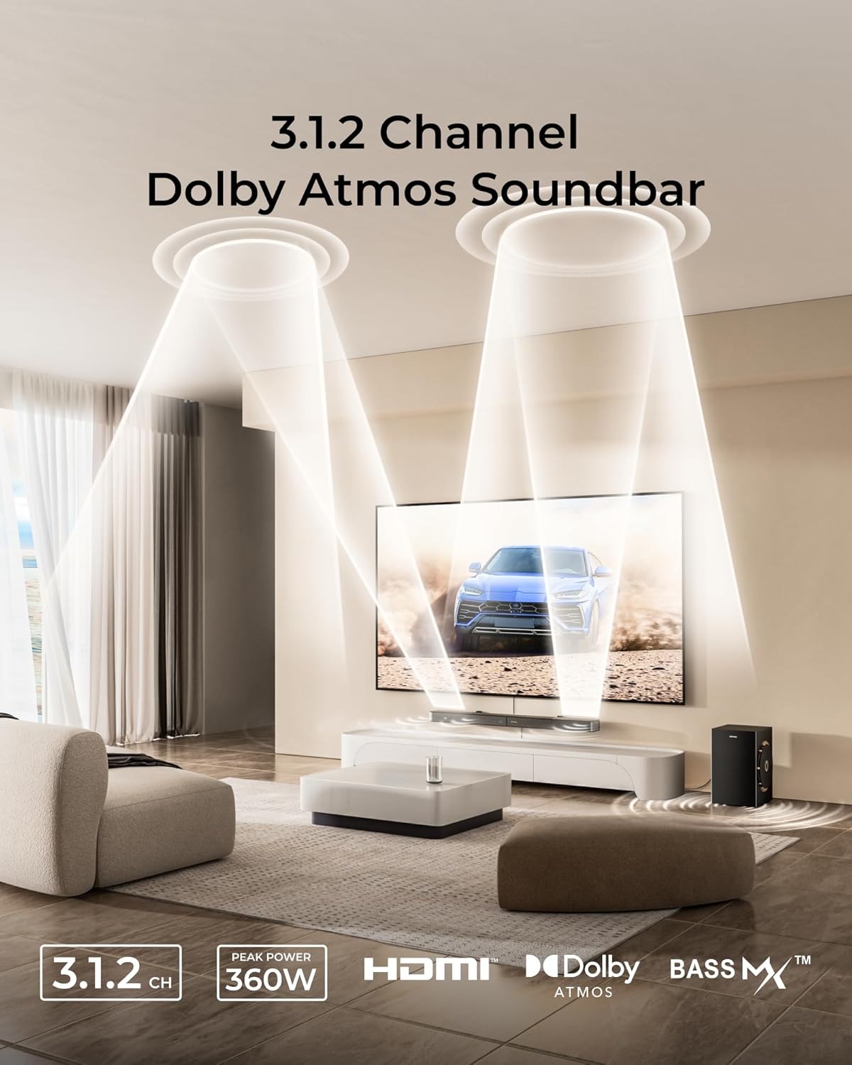 Thumbnail 1 de ULTIMEA Skywave F30 Boom 3.1.2ch soundbar with 6.5" subwoofer