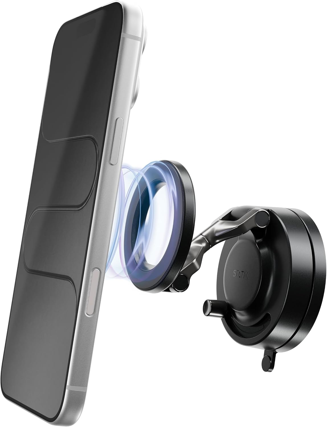 Detalle de Statik HyperMount (Gen 3) Magnetic Phone Holder with N52 Magnets and 360° Rotation